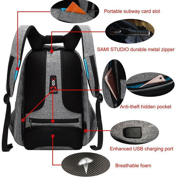 10 Best Antitheft Backpacks with USB Charger - 6