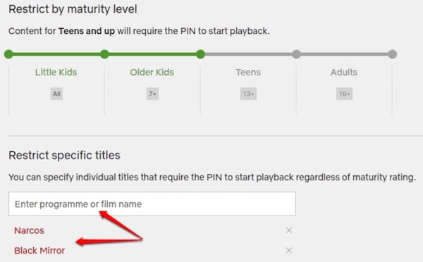 How to Set Netflix Parental Controls on Kids Profile  - 90