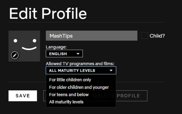 Windows chrome netflix maturity levels