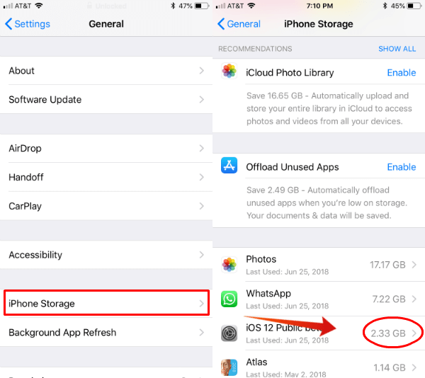iPhone Storage Apps