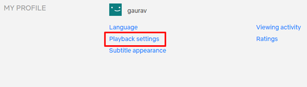 windows chrome netflix playback settings