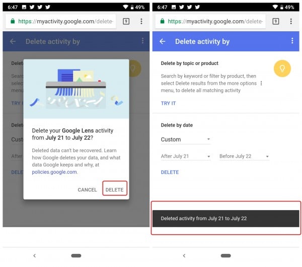 How to View and Delete Google Lens Activity  - 26