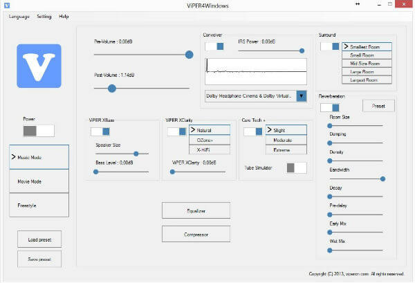 Viper4Windows sound equaliser apps