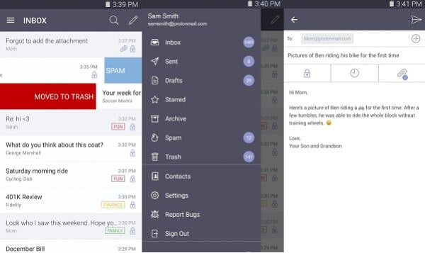 android protonmail encryption