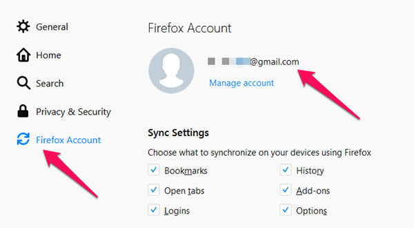 windows firefox sign up