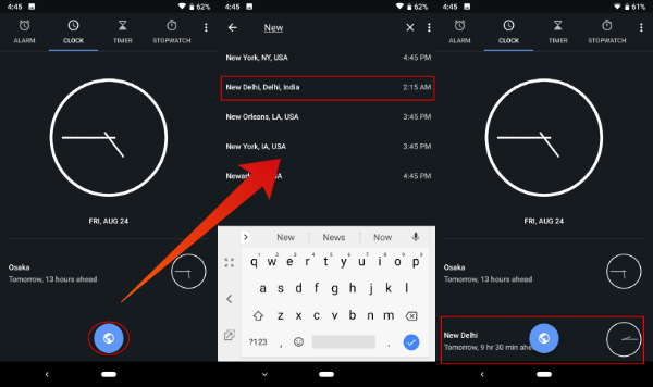 google time clock tracking for