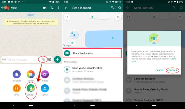 How to Share Live Location on WhatsApp  - 68