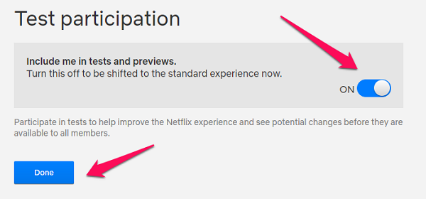 windows chrome netflix test participation