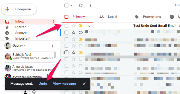 windows chrome undo sent gmail email