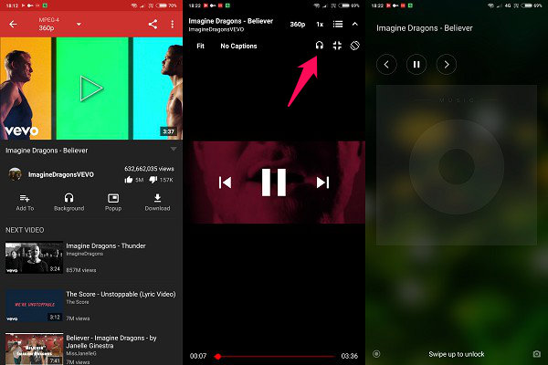 How to Play YouTube Music in the Background with Screen Off - 72