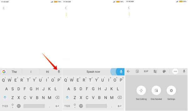 GBoard Speech to Text