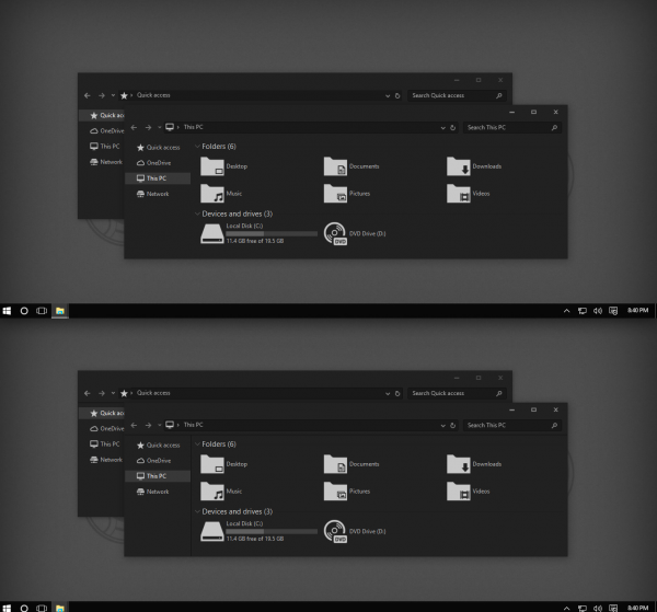 dark windows 10 theme 1709 deviantart