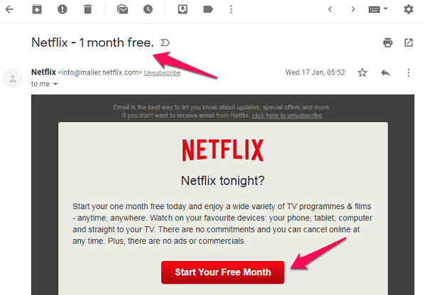 chrome gmail netflix