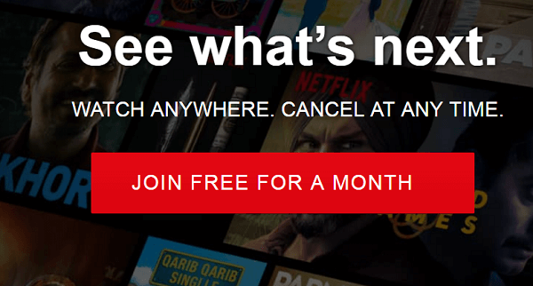 netflix free trial