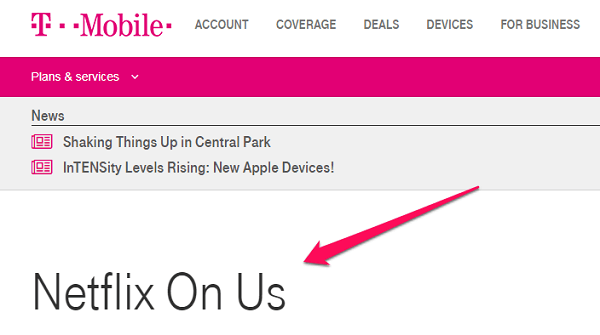 chrome netflix t-mobile