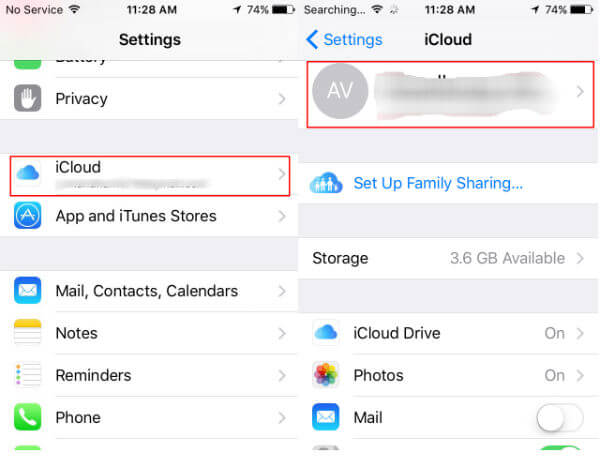 iphone active icloud account