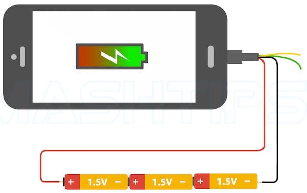 Charge Phone with AA Battery