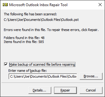 How to Repair PST File Outlook Email Database with Outlook Repair Tool - 7