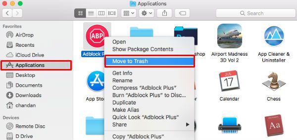 how to completely uninstall a program on mac