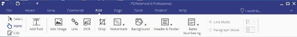 PDFelement 6 Pro PDF Editor Top Interface