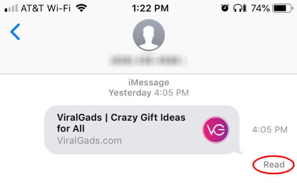 iMessage Read Status