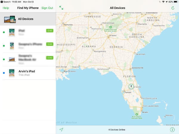 ipad find my iphone