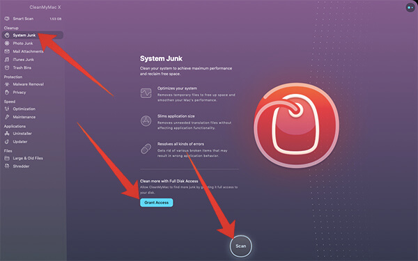 How to use System Junk Cleaner in CleanMyMac X