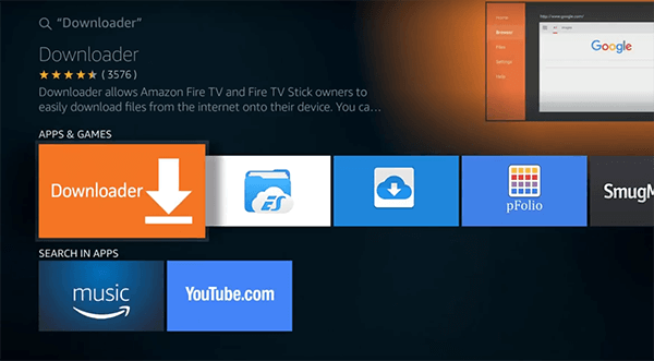 Install Downloader App in Amazon Fire TV Stick