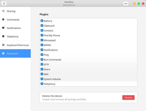 GSConnect Configuration Module