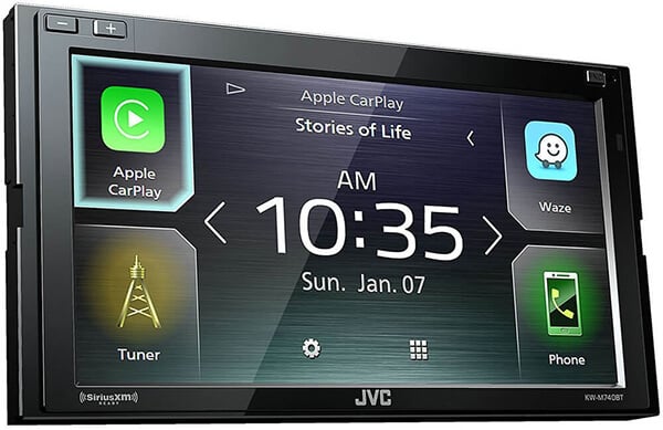 JVC KW-M740BT Apple CarPlay, Android Auto 2-DIN AV Receiver