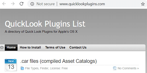 Quick Look Plugins