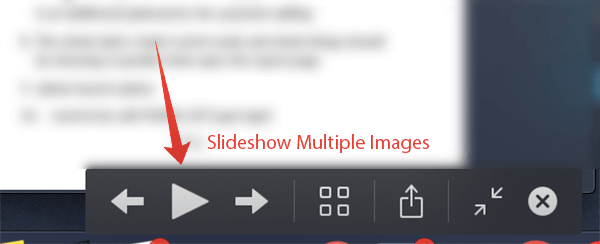 Slideshow multiple selected images on Quick Look