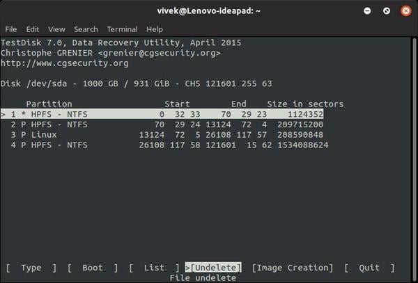 ubuntu terminal find file