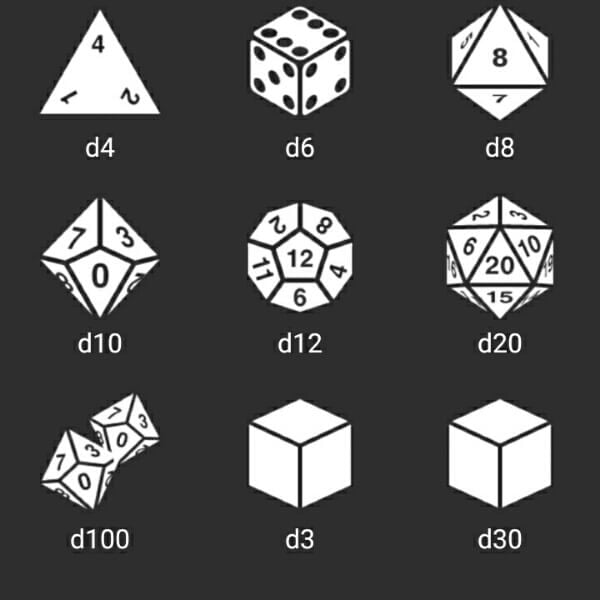 RPG Simple Dice app