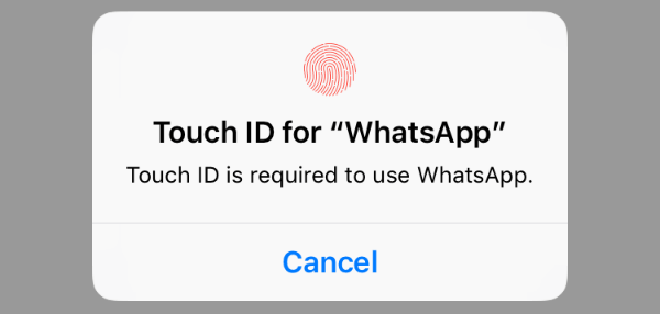 iPhone WhatsApp Lock Screen
