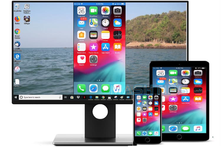 show iphone screen on windows laptop