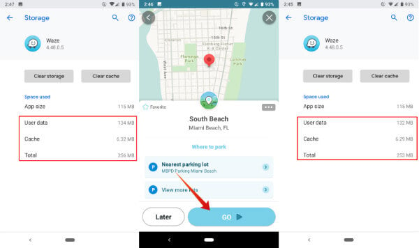 Android Waze Offline Android Cache Data