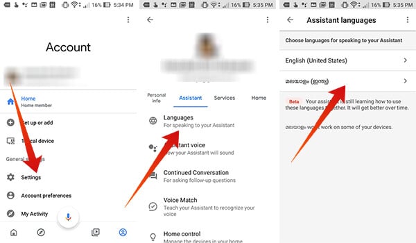 Change Languages Google Home can Speak on Home App Android