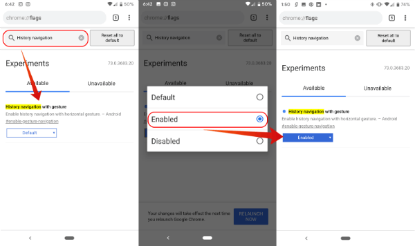 How to Enable History Navigation with Gesture on Chrome - 5