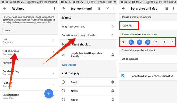 Tutorial to Schedule Custom Routines on Google Home