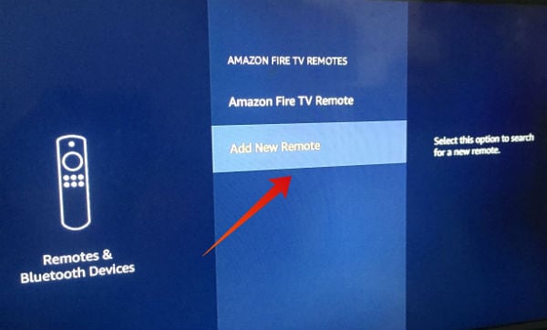 Firestick add new remote