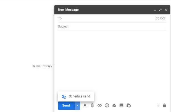 Schedule Send Feature enables to send mails at designated time or day.