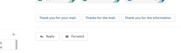 Smart Reply feature on Gmail