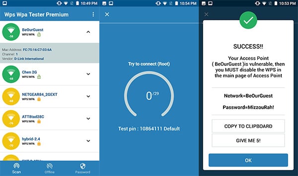 WIFI WPS WPA Tester by Sangiorgi Srl