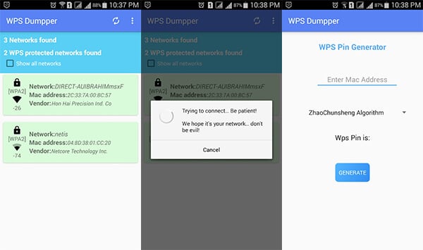 WPS WPA Connect Dumpper by MarMosha