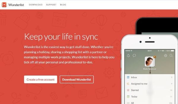 Keep yourself up-to-date with Wunderlist app