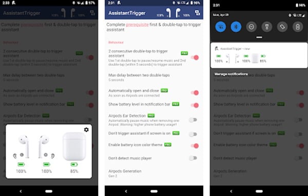 Assistant Trigger app for AirPods on Android