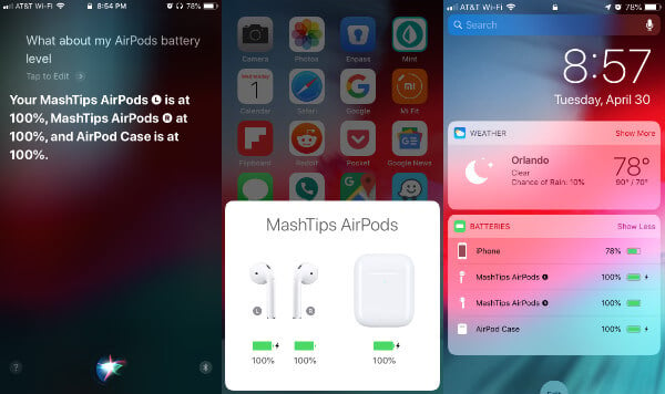 How to Check AirPods Battery Level with Siri? - MashTips