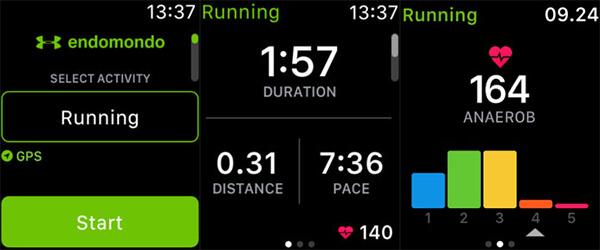 sync apple watch with endomondo