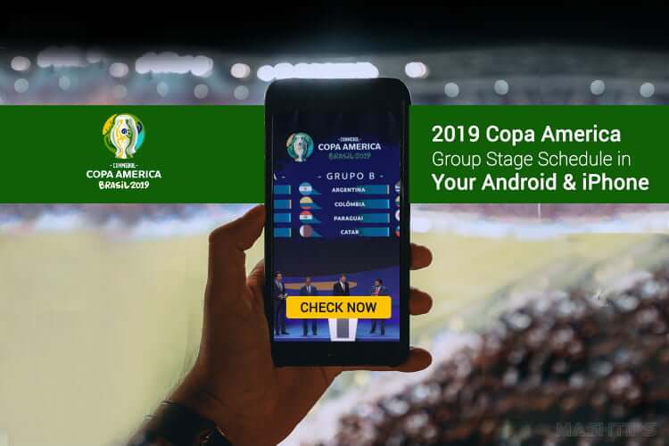 Get 2019 Copa America Group Stage Schedule Android iPhone-F